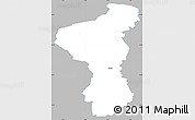 Gray Simple Map of Holsted, single color outside