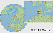 Savanna Style Location Map of Ribe