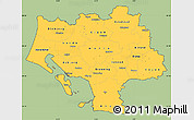 Savanna Style Simple Map of Ribe, cropped outside