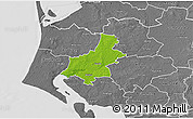 Physical 3D Map of Varde, desaturated