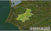 Satellite 3D Map of Varde, darken