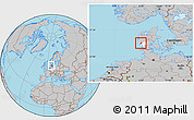 Gray Location Map of Varde, highlighted parent region