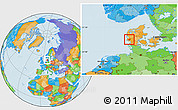 Political Location Map of Varde