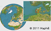 Satellite Location Map of Varde