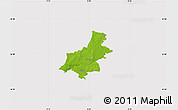 Physical Map of Varde, cropped outside