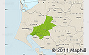Physical Map of Varde, shaded relief outside