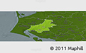 Physical Panoramic Map of Varde, darken