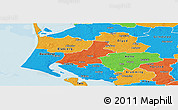 Political Panoramic Map of Varde