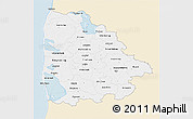 Classic Style 3D Map of Ringkobing, single color outside