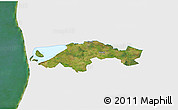 Satellite 3D Map of Egvad, single color outside
