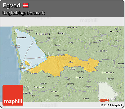 Savanna Style 3D Map of Egvad