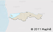 Shaded Relief 3D Map of Egvad, single color outside