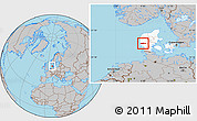 Gray Location Map of Egvad, highlighted country