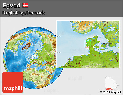 Physical Location Map of Egvad