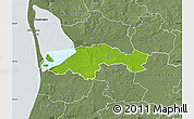 Physical Map of Egvad, semi-desaturated