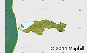 Satellite Map of Egvad, single color outside
