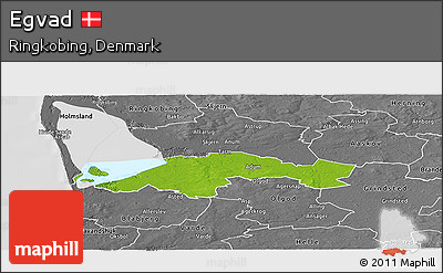Physical Panoramic Map of Egvad, desaturated