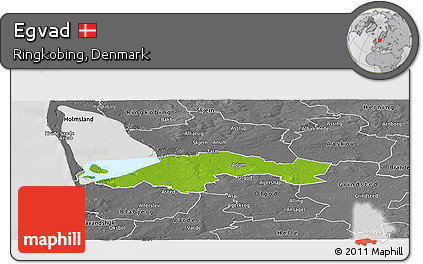 Physical Panoramic Map of Egvad, desaturated