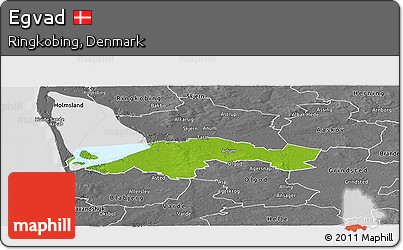 Physical Panoramic Map of Egvad, desaturated