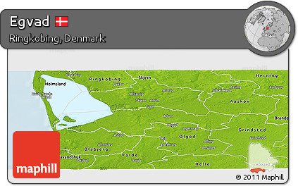 Physical Panoramic Map of Egvad