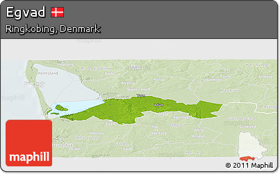 Physical Panoramic Map of Egvad, lighten