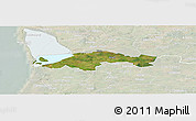 Satellite Panoramic Map of Egvad, lighten