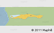 Savanna Style Panoramic Map of Egvad, single color outside