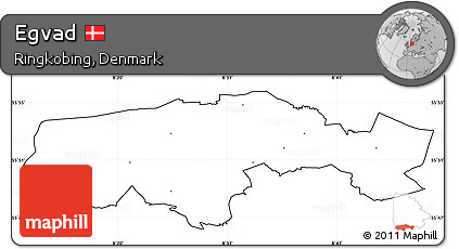 Blank Simple Map of Egvad, cropped outside, no labels