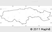Blank Simple Map of Egvad, cropped outside, no labels