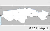 Gray Simple Map of Egvad, single color outside