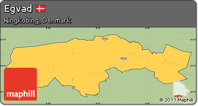 Savanna Style Simple Map of Egvad, cropped outside