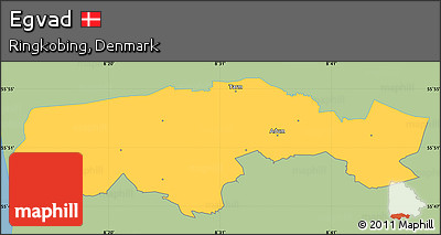 Savanna Style Simple Map of Egvad, single color outside