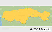 Savanna Style Simple Map of Egvad, single color outside