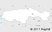 Silver Style Simple Map of Egvad