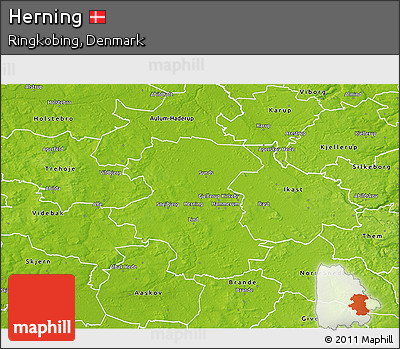 Physical 3D Map of Herning