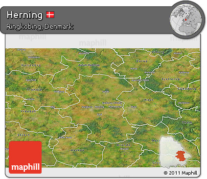Satellite 3D Map of Herning