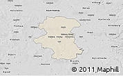 Shaded Relief 3D Map of Herning, desaturated