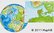Physical Location Map of Herning