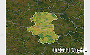 Satellite Map of Herning, darken