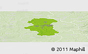 Physical Panoramic Map of Herning, lighten
