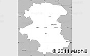 Gray Simple Map of Herning