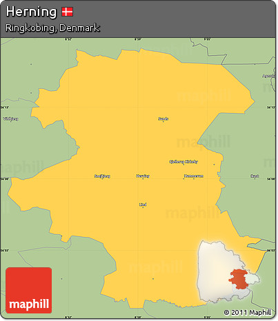 Savanna Style Simple Map of Herning