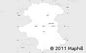 Silver Style Simple Map of Herning