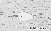 Silver Style 3D Map of Ikast