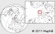 Blank Location Map of Ikast