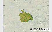 Satellite Map of Ikast, lighten
