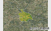 Satellite Map of Ikast, semi-desaturated