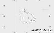 Silver Style Map of Ikast, single color outside