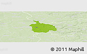 Physical Panoramic Map of Ikast, lighten