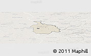 Shaded Relief Panoramic Map of Ikast, lighten